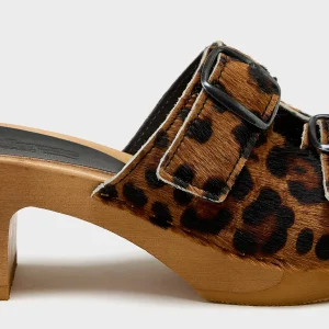 Bosabo Guepard Leather Heel Sandals