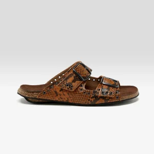 Bosabo Œillet Python Leather Sandals