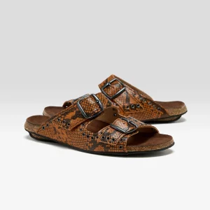 Bosabo Œillet Python Leather Sandals