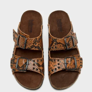 Bosabo Œillet Python Leather Sandals