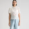 Bellerose Darlene blouse met korte mouwen