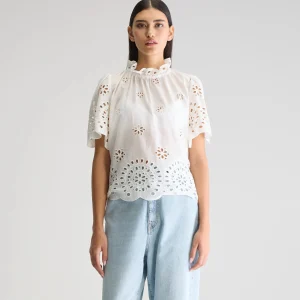 Bellerose Darlene blouse met korte mouwen