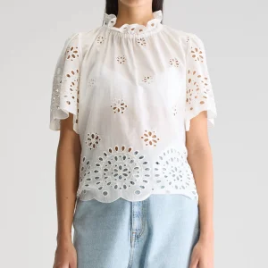 Bellerose Darlene blouse met korte mouwen