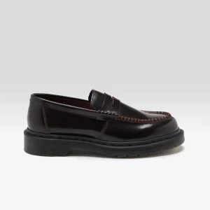 Dr martens DR. MARTENS Penton Cherry Red Leather Loafers