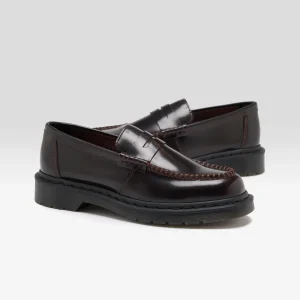 Dr martens DR. MARTENS Penton Cherry Red Leather Loafers