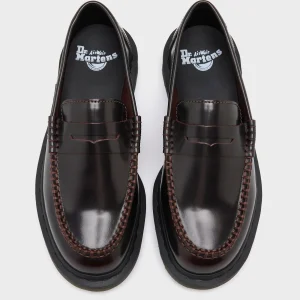 Dr martens DR. MARTENS Penton Cherry Red Leather Loafers