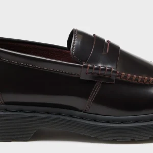 Dr martens DR. MARTENS Penton Cherry Red Leather Loafers