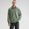 Bellerose Faber sweatshirt met halve rits