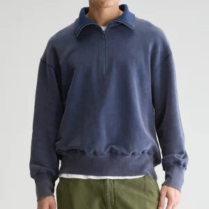 Bellerose Faber sweatshirt met halve rits