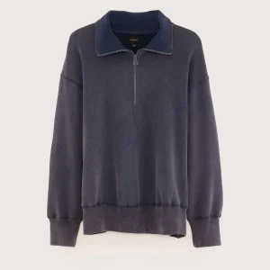 Bellerose Faber sweatshirt met halve rits