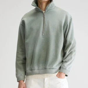 Bellerose Fabro sweatshirt met halve rits