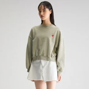 Bellerose Fancy cropped ronde hals sweatshirt