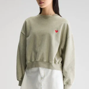 Bellerose Fancy cropped ronde hals sweatshirt
