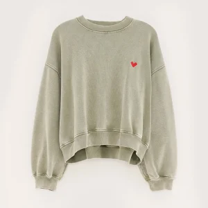 Bellerose Fancy cropped ronde hals sweatshirt