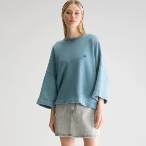 Bellerose Farlol sweatshirt met korte mouwen