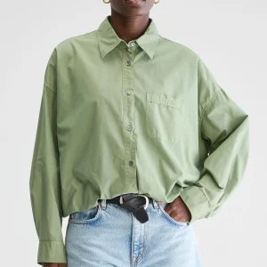 Bellerose Graham cropped popeline hemd