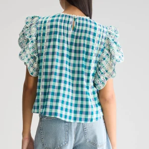 Bellerose Hudalla geborduurde blouse