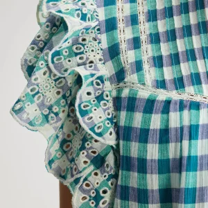 Bellerose Hudalla geborduurde blouse