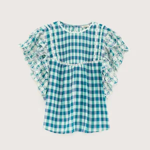 Bellerose Hudalla geborduurde blouse