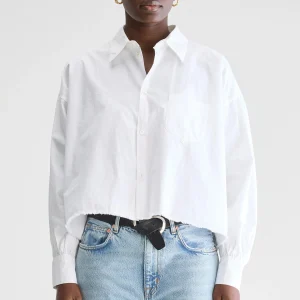 Bellerose Kraft cropped popeline hemd