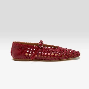 Miista Yeida Dark Red Ballerinas