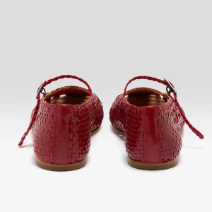 Miista Yeida Dark Red Ballerinas