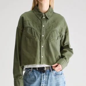 Bellerose Polaris cropped denim hemd