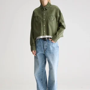 Bellerose Polaris cropped denim hemd