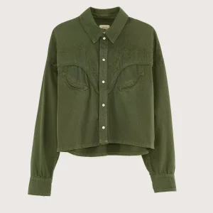 Bellerose Polaris cropped denim hemd