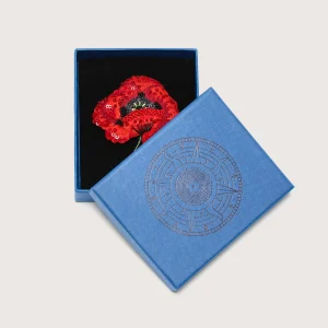 Trovelore Red Poppy Broche