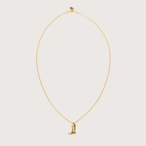 Wolf circus Cowboy Boot Charm Ketting